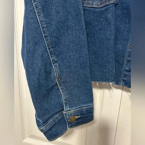 Ava & Viv Women's Plus Size 4x Cropped Denim Jacket - Picture 4 of 7